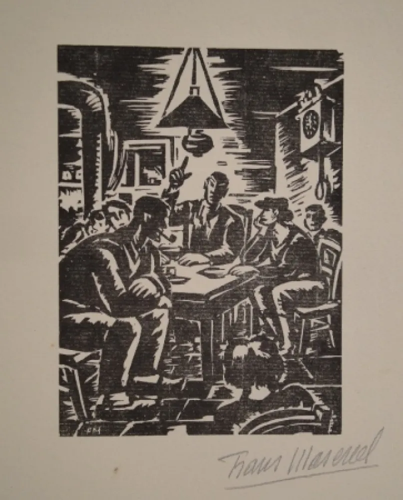 Гравюра На Дереве Masereel - Emile Zola, Germinal