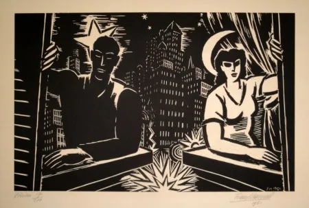 Гравюра На Дереве Masereel - Voisins