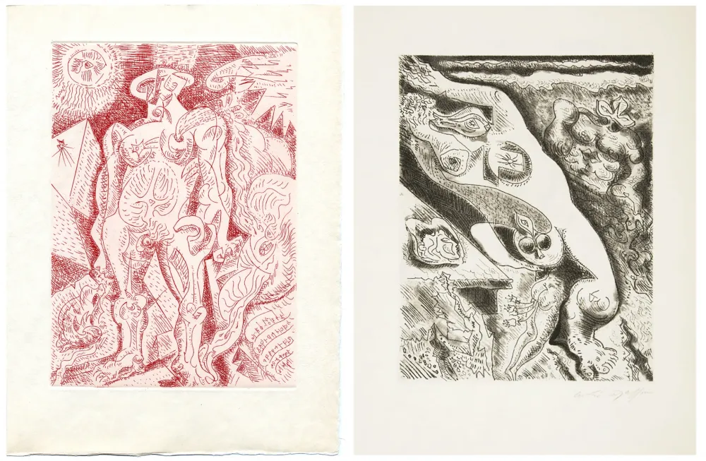 Иллюстрированная Книга Masson - Alain Jouffroy : LE SEPTIÈME CHANT (1974)