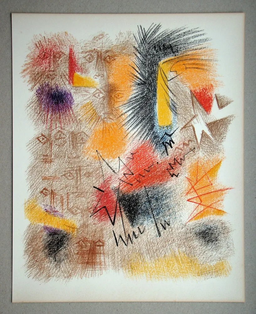 Литография Masson - Astres et Visages