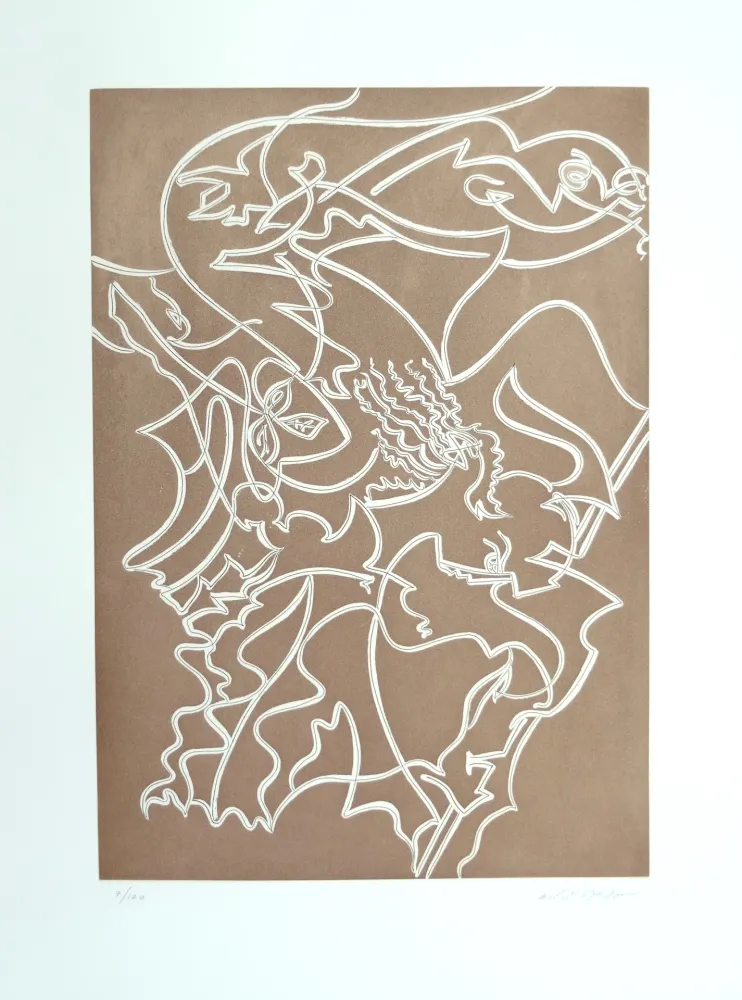 Офорт Masson - Athéna