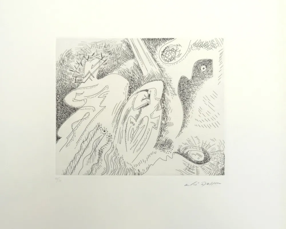 Офорт Masson - Cérémonie gnostique