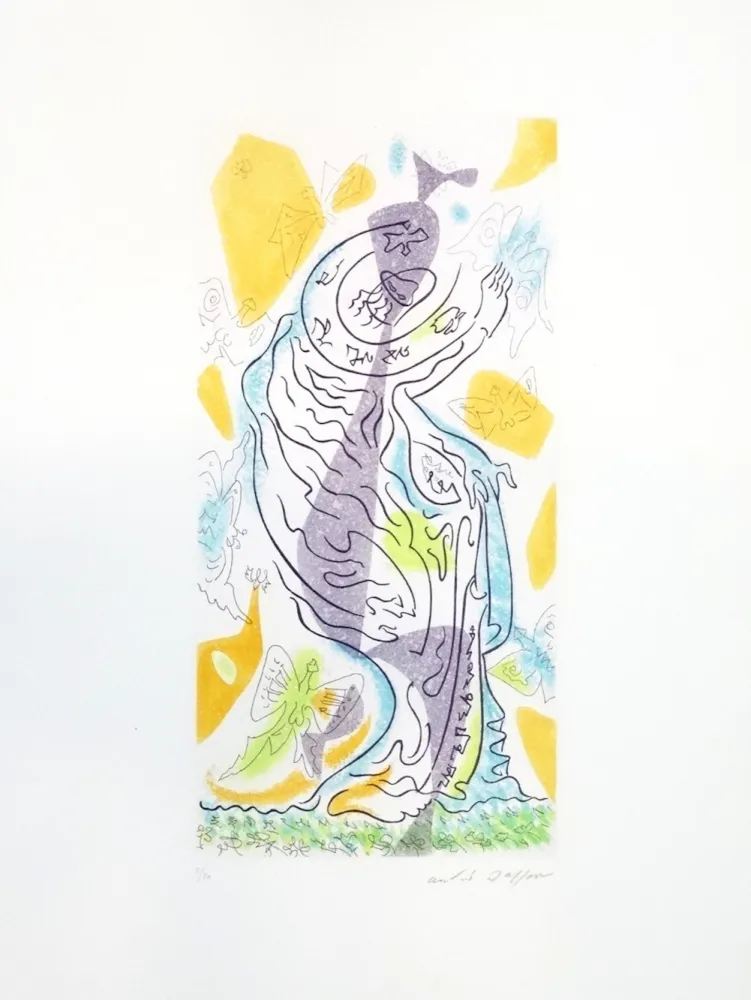 Офорт Masson - Charmeuses de papillons 