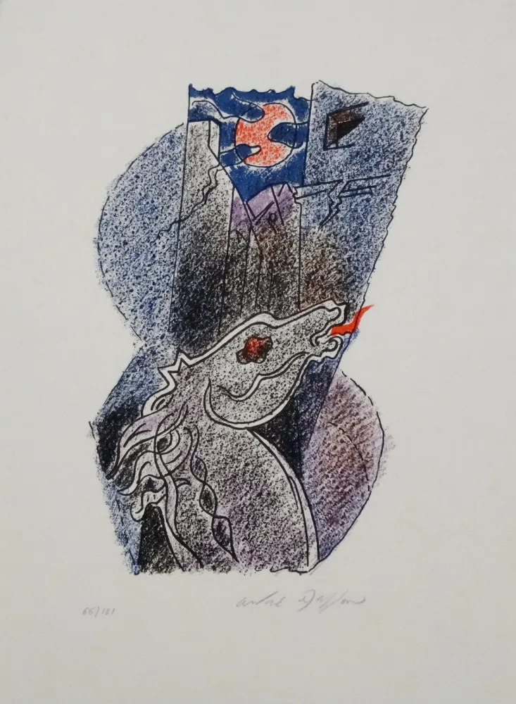 Литография Masson - Cheval