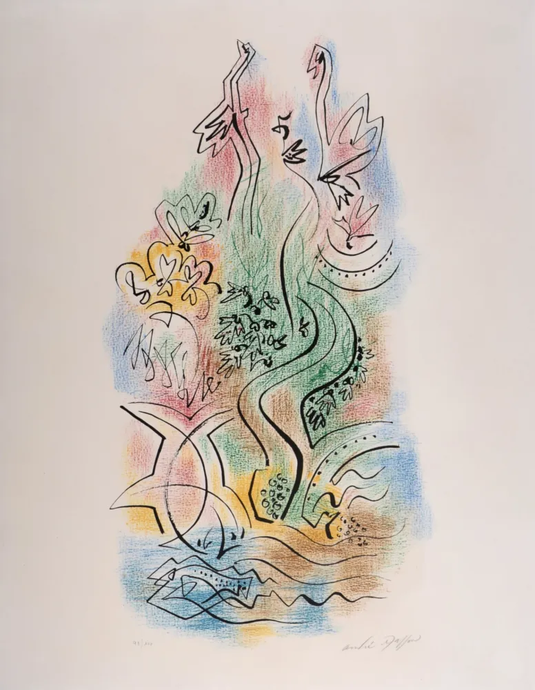 Литография Masson - Composition, circa 1970 - Hand-signed