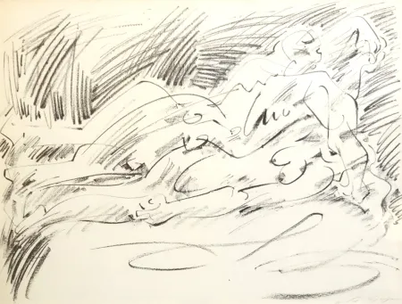 Литография Masson - Couple étendu