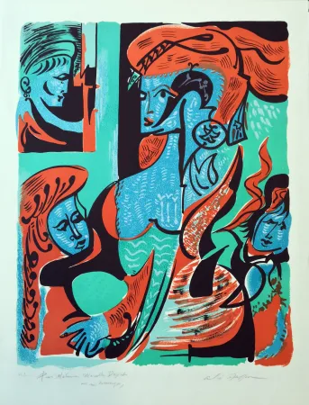 Литография Masson - Dames