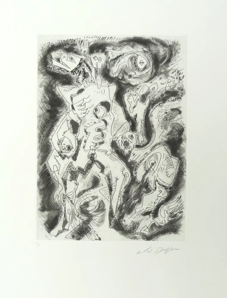 Офорт Masson - Démon