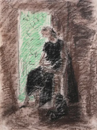 Нет Никаких Технических Masson - Femme devant la porte