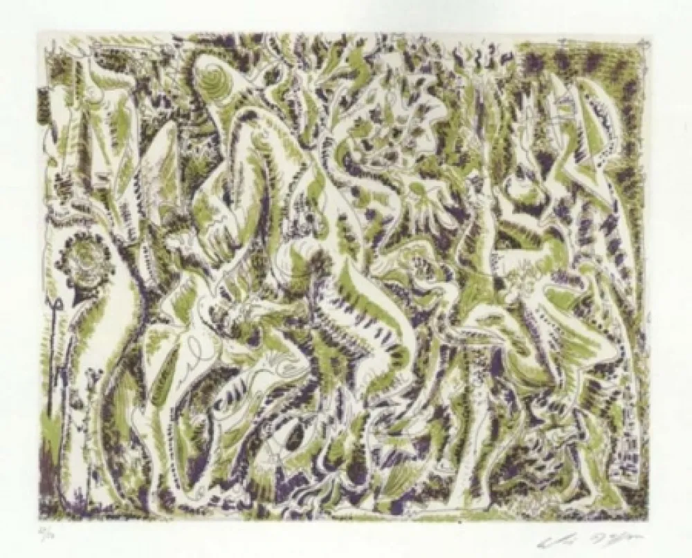 Офорт И Аквитанта Masson - Garden party