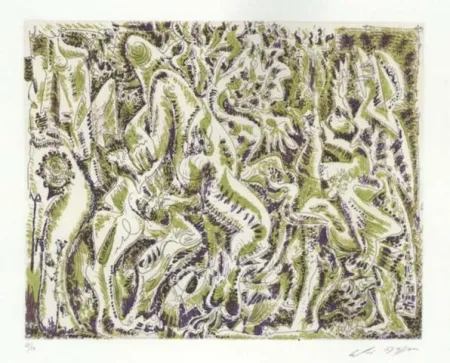 Офорт И Аквитанта Masson - Garden party