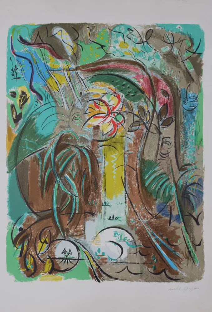 Литография Masson - Jungle, c. 1980 - Hand-signed!