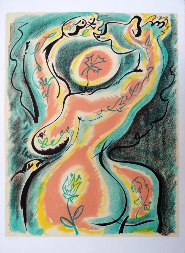 Литография Masson - La métamorphose de la femme