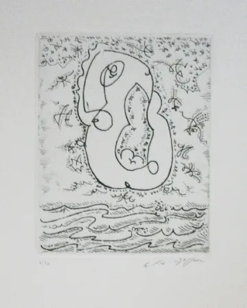 Офорт И Аквитанта Masson - L'amour sur les flots