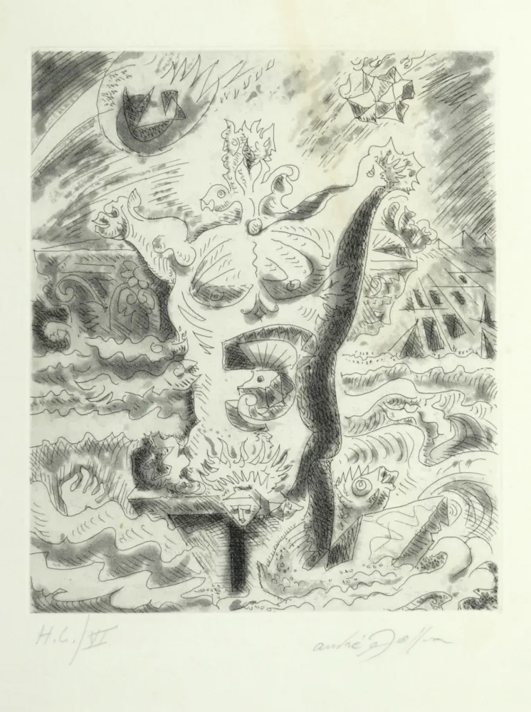 Офорт Masson - Le 7e chant