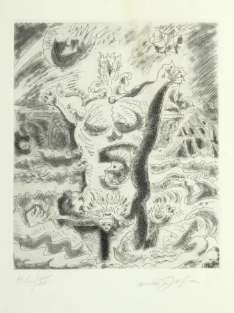 Офорт Masson - Le 7e chant