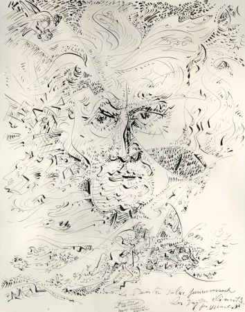 Нет Никаких Технических Masson - Le peintre salue furieusement les quatre éléments passionnels