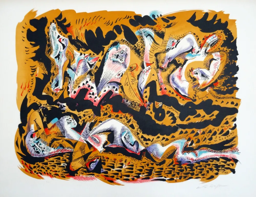 Литография Masson - Le sommeil