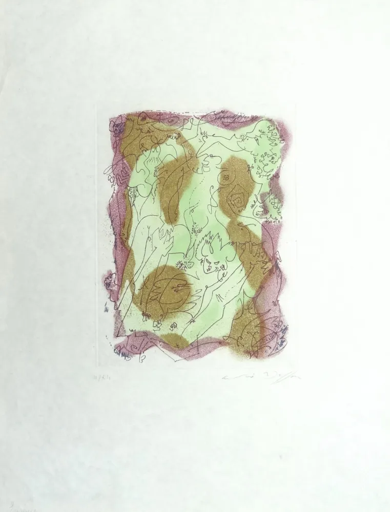 Офорт И Аквитанта Masson - Les Érophages