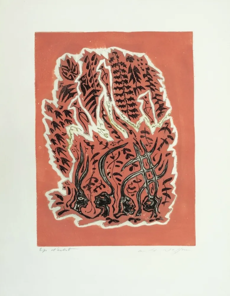 Офорт Masson - Les Hain-Teny