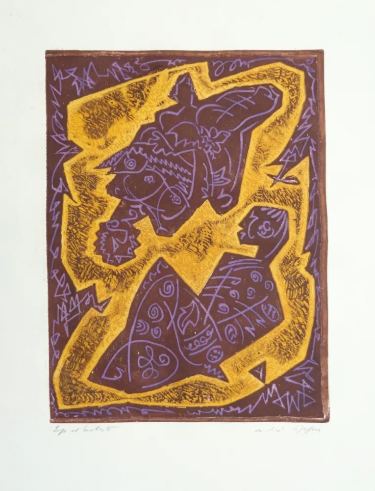 Офорт Masson - Les Hain-Teny