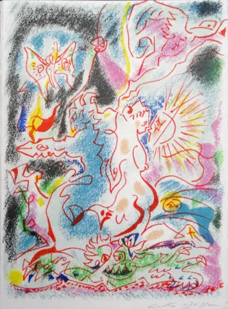 Литография Masson - Les incertitudes de Psyché 