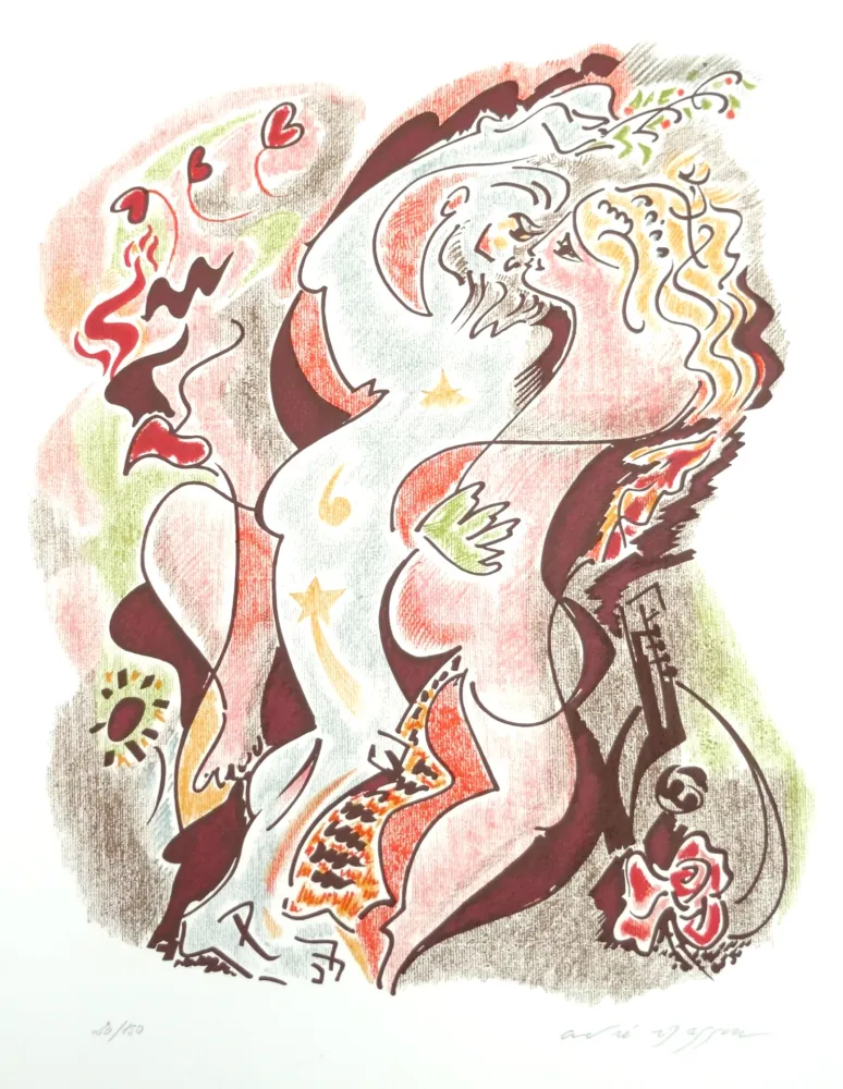 Литография Masson - Les sonnets de Louise Labé 1