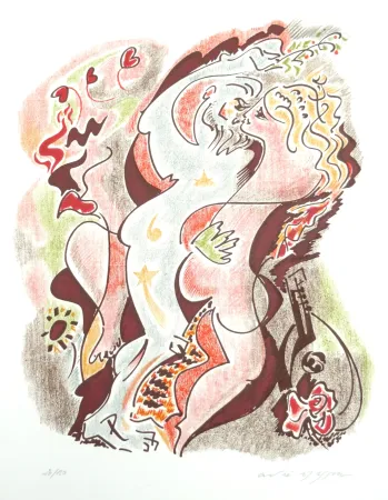 Литография Masson - Les sonnets de Louise Labé 1