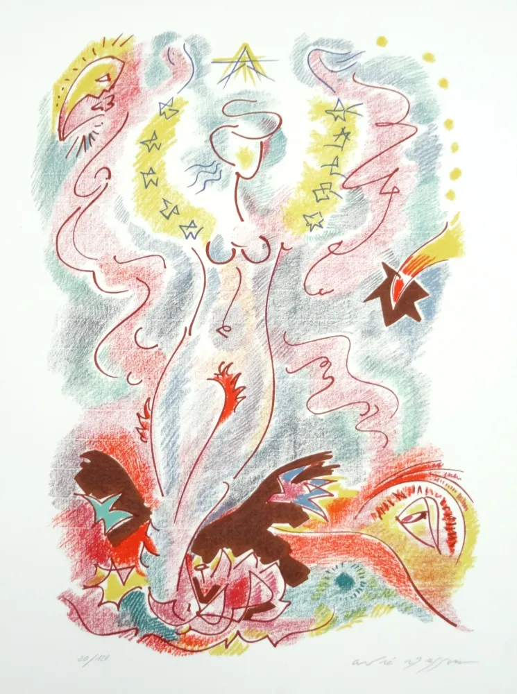 Литография Masson - Les sonnets de Louise Labé 5