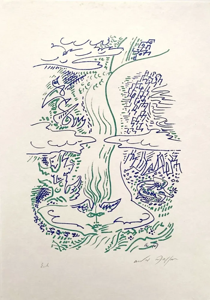 Литография Masson - Maria tu sais