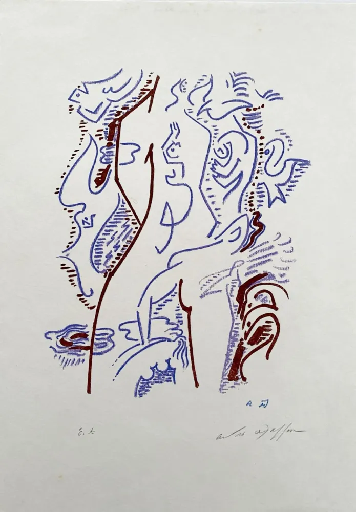 Литография Masson - Maria tu sais