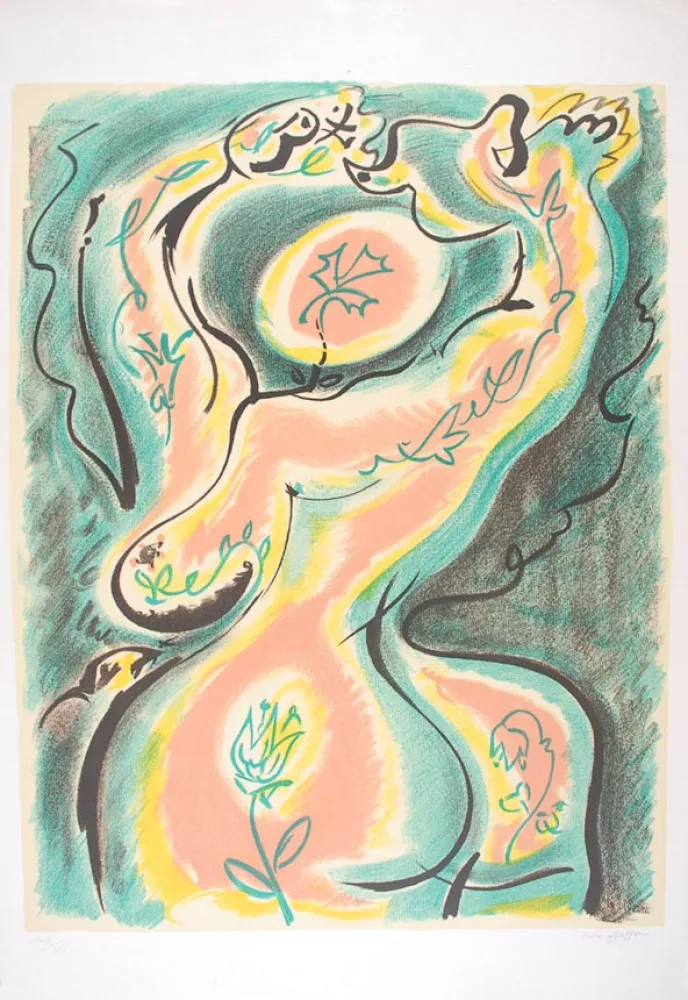 Литография Masson - Métamorphose de la femme