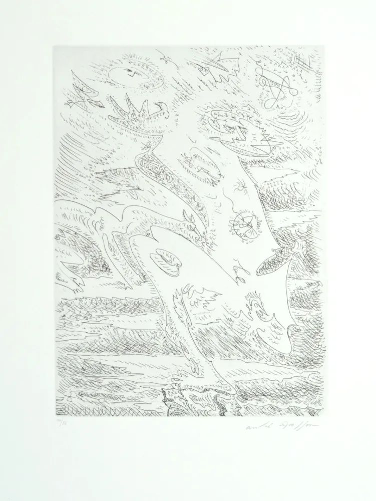 Офорт Masson - Métamorphose sur la cime