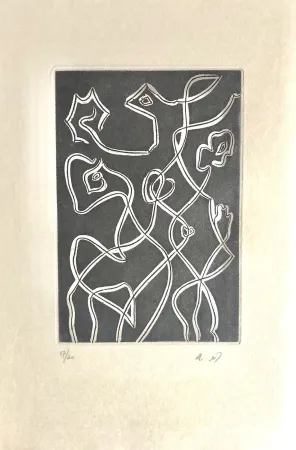 Офорт И Аквитанта Masson - Ô mésange, ô peut-être