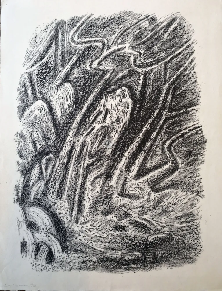 Литография Masson - Paysage au Cascatelles