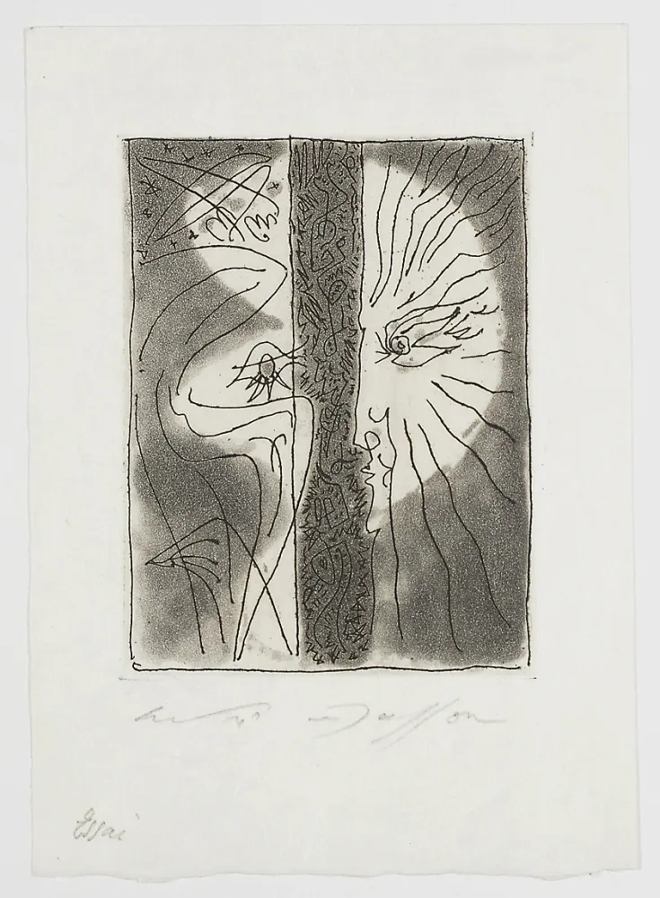 Гравюра Masson - Peine perdue (In vain)