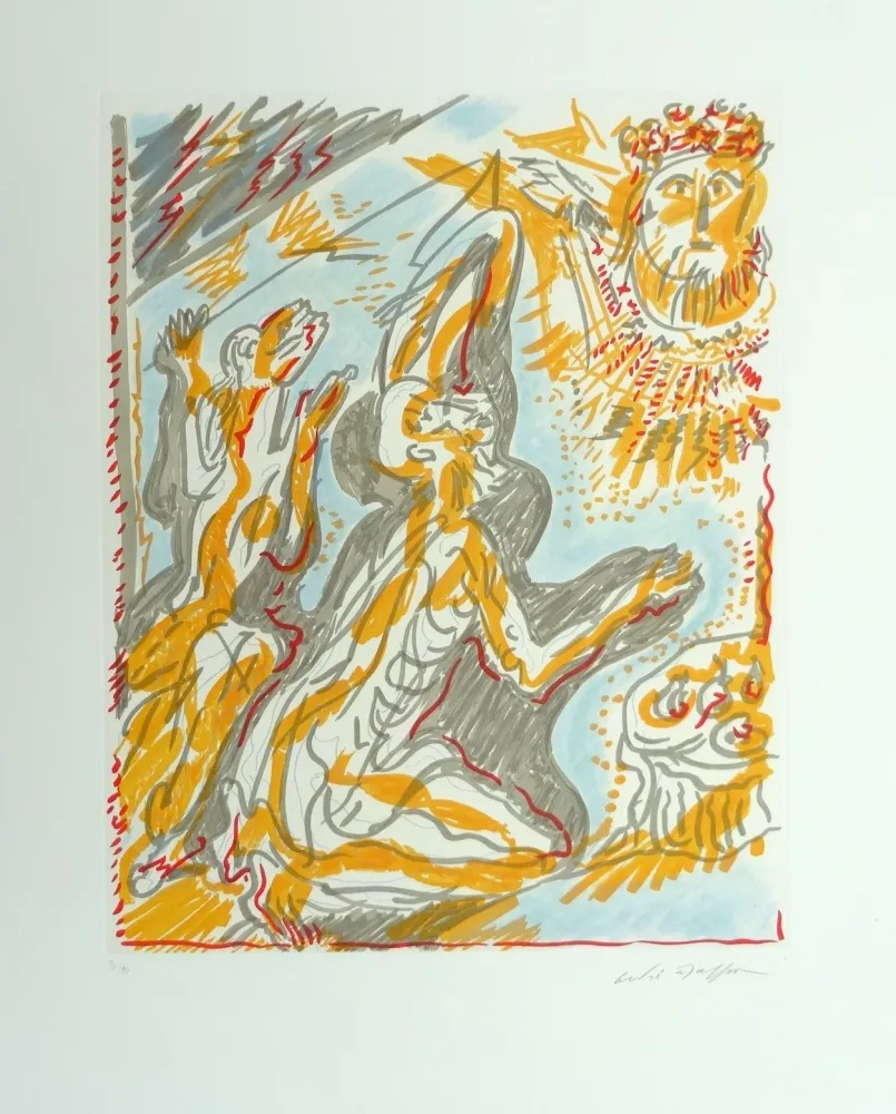 Офорт И Аквитанта Masson - Philémon et Baucis