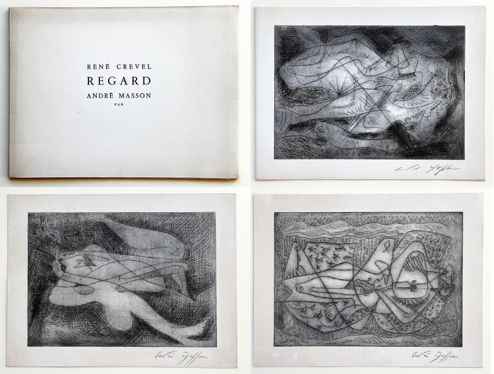 Иллюстрированная Книга Masson - René Crevel. REGARD. Gravures d'André Masson (1964)