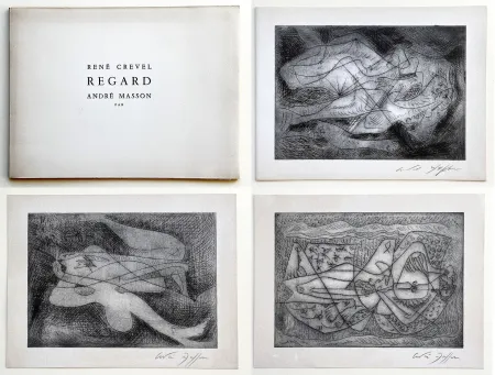 Иллюстрированная Книга Masson - René Crevel. REGARD. Gravures d'André Masson (1964)
