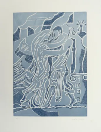 Офорт Masson - Retrouvailles des époux