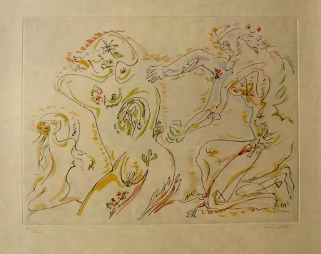 Офорт И Аквитанта Masson - Sans titre