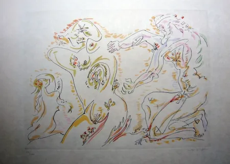 Офорт И Аквитанта Masson - Sans titre