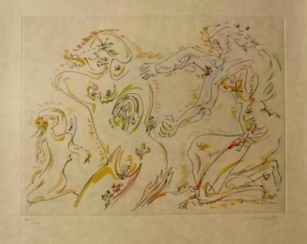 Офорт И Аквитанта Masson - Sans titre