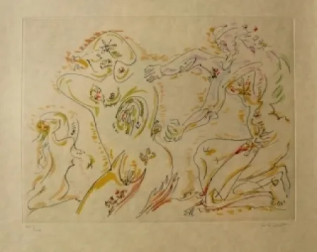 Офорт И Аквитанта Masson - Sans titre