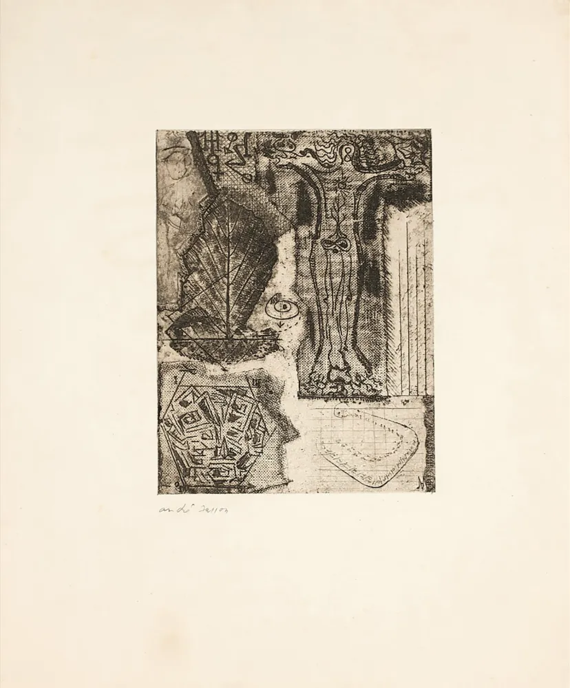 Офорт Masson - SIGNES ou Frontispice de 