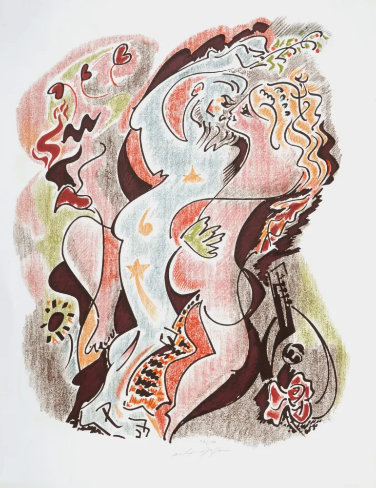 Литография Masson - Sonnets de Louise Labé #3, 1972, Hand-signed!