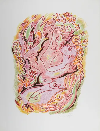 Литография Masson - Sonnets de Louise Labé #6, 1972, Hand-signed!