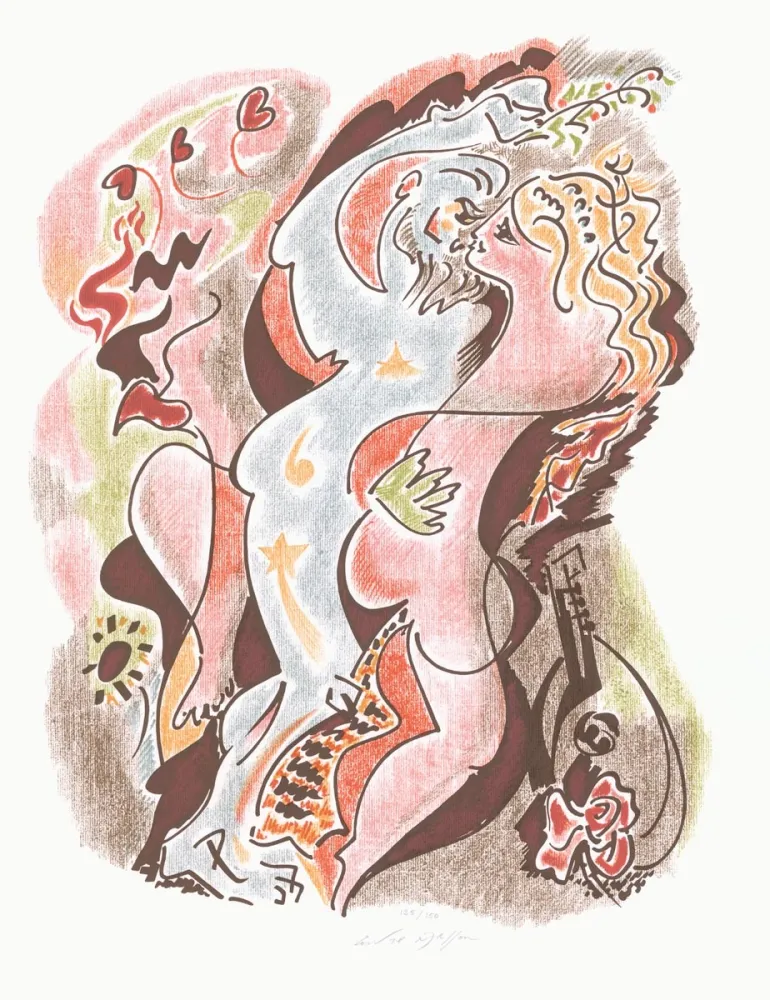 Литография Masson - Sonnets Louise Labé