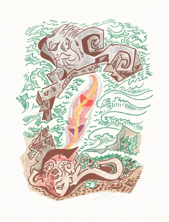 Литография Masson - Sonnets Louise Labé