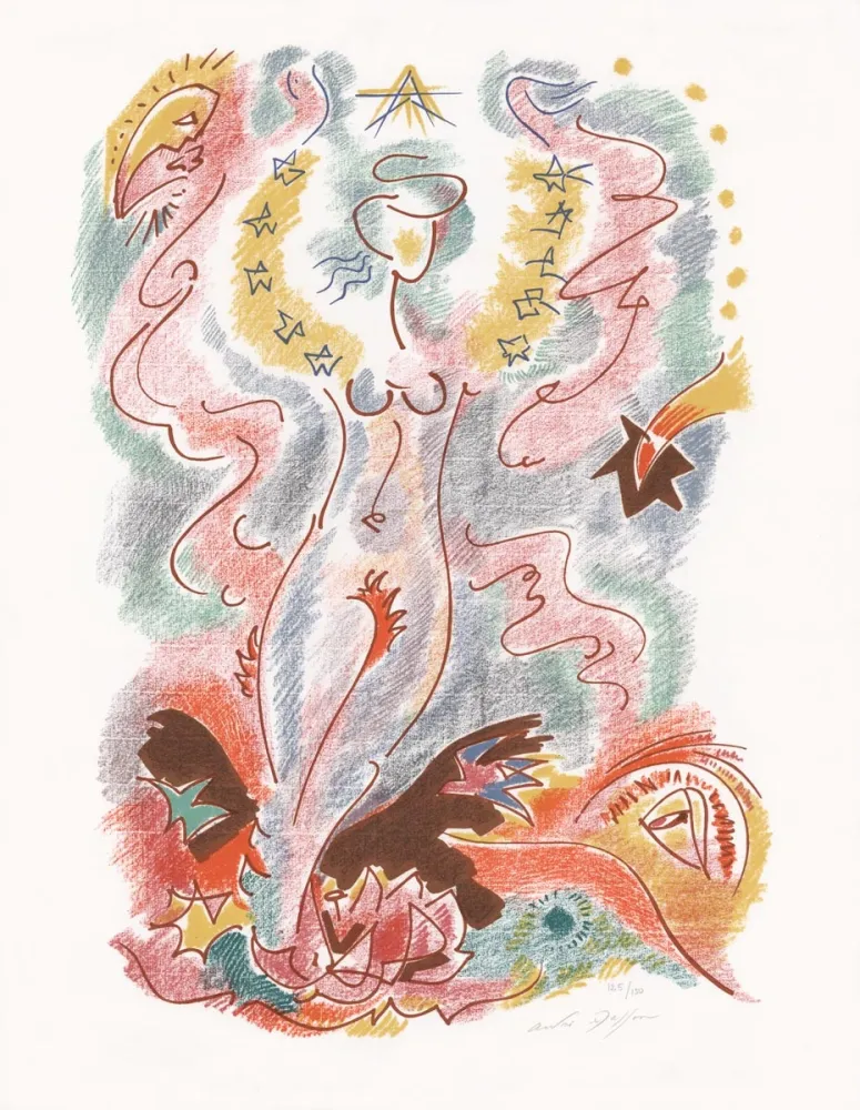 Литография Masson - Sonnets Louise Labé